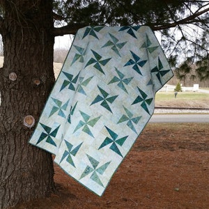 Wirbelnde Windmühlen Quilt PDF