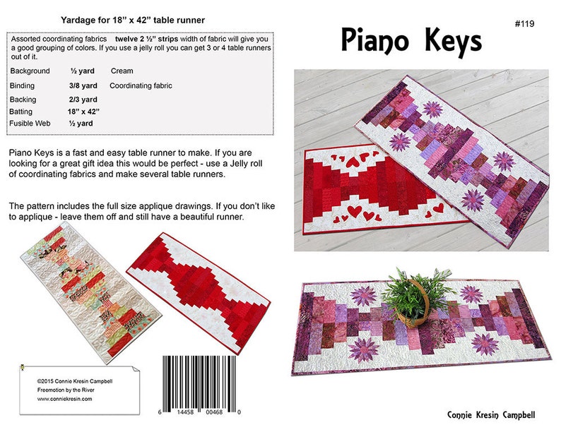 Piano Keys Table Runner Etsy
