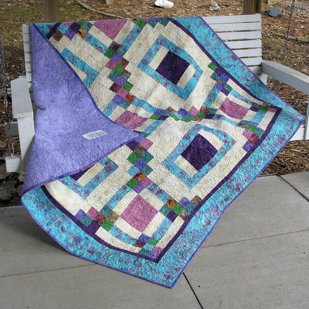 Maze Quilt Pattern, PDF, Instant Download, Lap Quilt, Modern