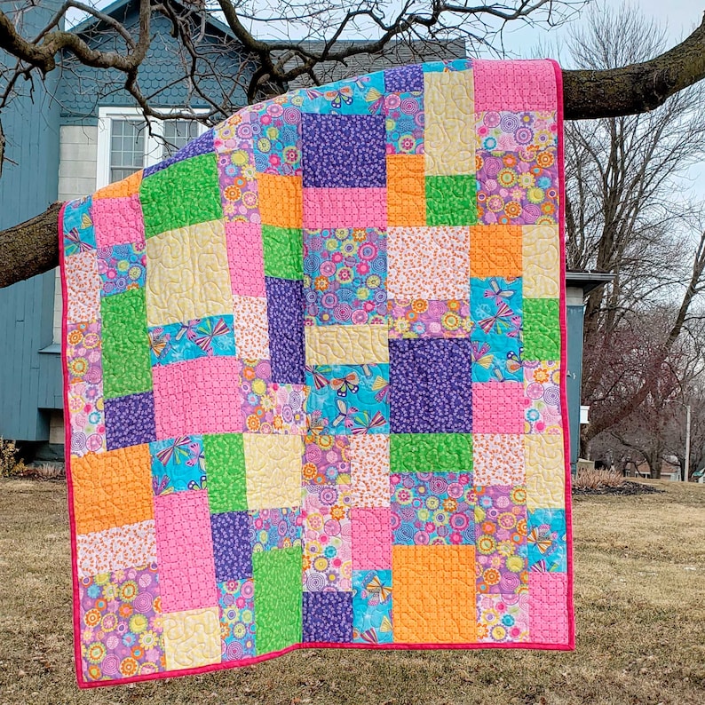 Stacks Easy Beginner Quilt Pattern Fast and Easy to Make Etsy