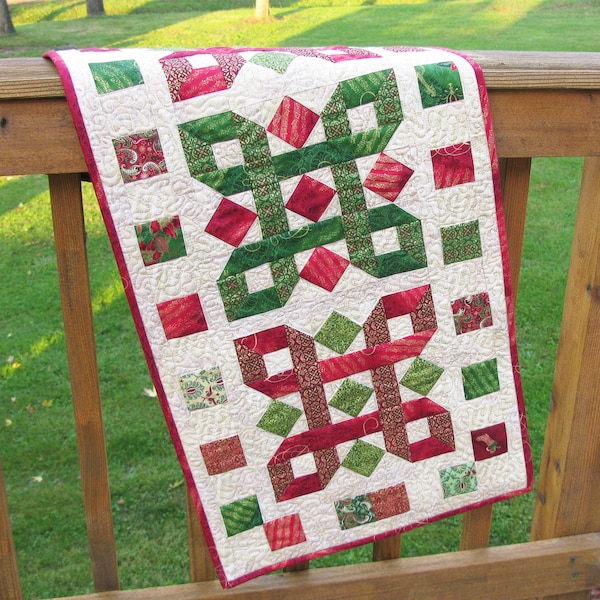 Christmas Tis the Season Table Runner & Placemats PDF Table Topper Added