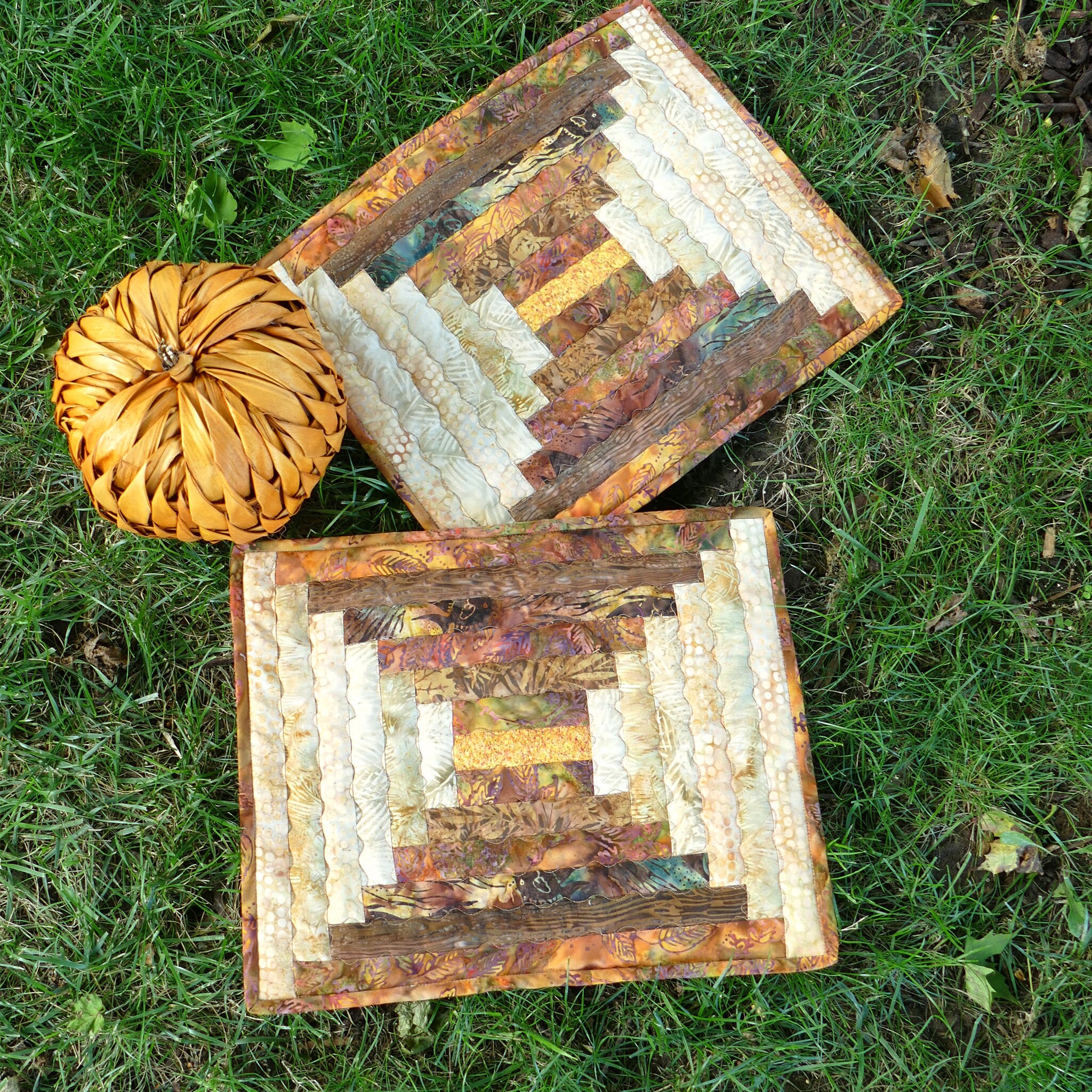 Log Cabin Placemats Etsy