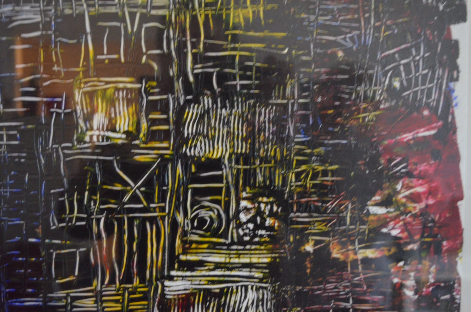 Abstract Rune Painting: Becker Beste No. 9 expressionist art - Etsy.de