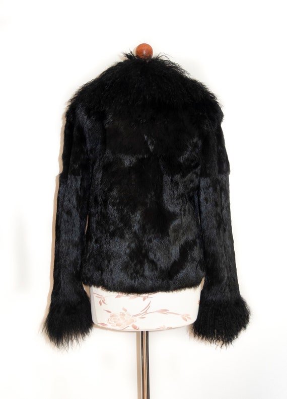 Penny Lane coat Black color mongolian fur Afghan … - image 5