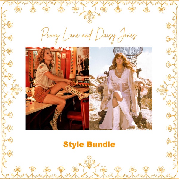 Penny Lane and Daisy Jones style bundle clothing mystery box Almost Famous vintage inspired