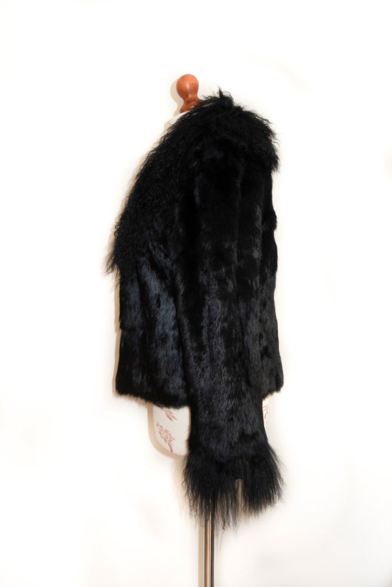 Penny Lane coat Black color mongolian fur Afghan … - image 4