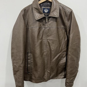 Dockers Leather Jacket - Etsy