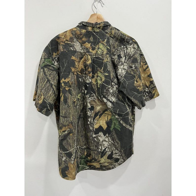 Koszula Vintage Real Tree Camo z mchem dębowym guzikiem zdjęcie 4