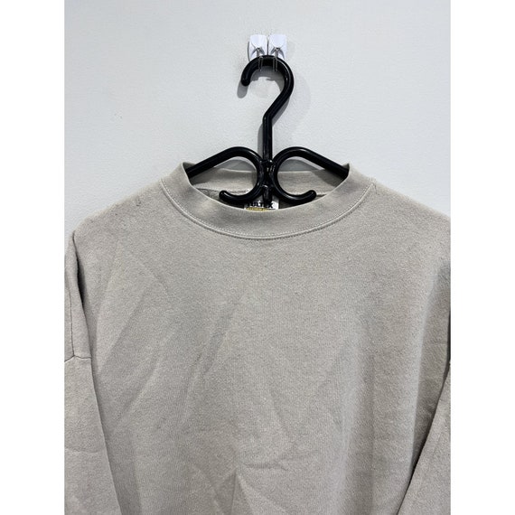 Vintage 90s Blank Sweater sweatshirt beige 3xl - image 2