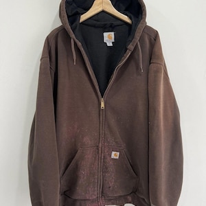 Vintage Carhartt Zip up Hoodie - Etsy Canada