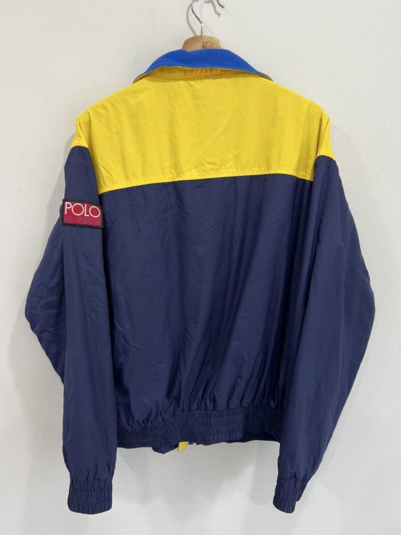Vintage 90s Ralph Lauren Polo Hi Tech Jacket Usa Pwing Bear