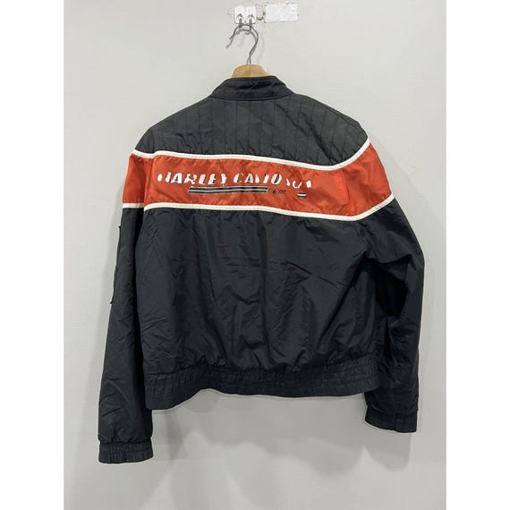 Veste Vintage Harley Davidson – Nylon, Taille M, Multicouleur, Course