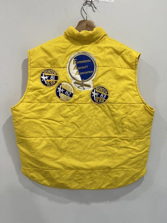 Vintage Osh Kosh EAA Light Vest patchwork payches - image 2
