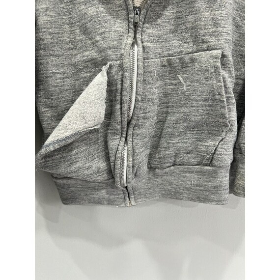 Vintage 90s Thrashed Big Yank Thermal Lined Hoodie Zip Blank