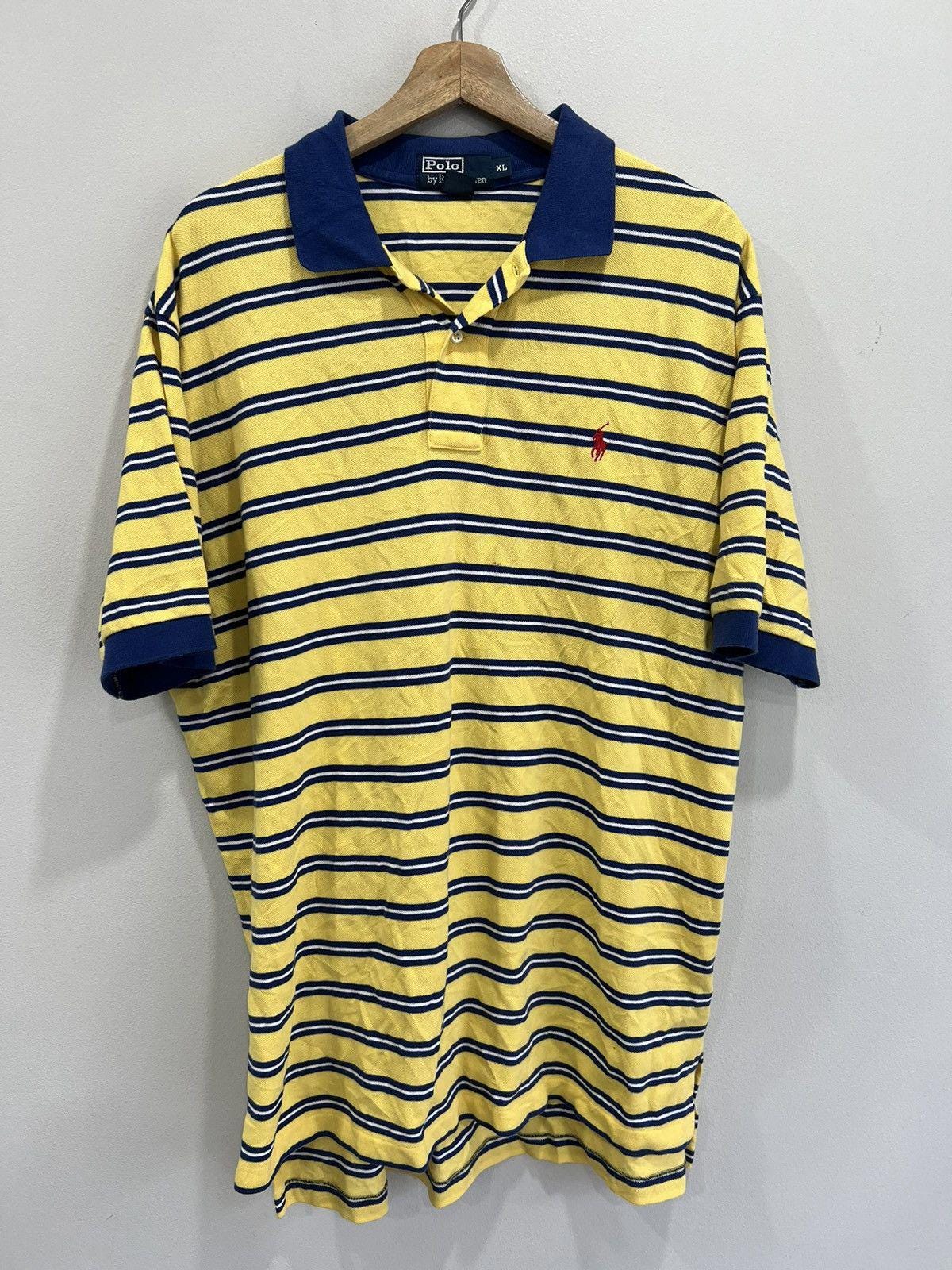 ウェア 4Lsize PONY vintage Striped rugby shirt Vintage Ralph Lauren Polo Rugby Shirt Sport Pony Striped - Etsy
