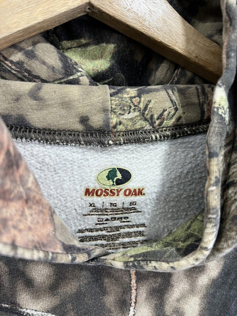 Vintage Camo Real Tree Mossy Oak hoodietrui afbeelding 4