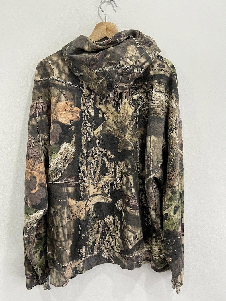 Vintage Camo Real Tree Mossy Oak hoodietrui afbeelding 3