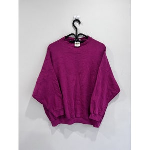 Vintage womens 90s Blank sweater sweatshirt 3xl pink