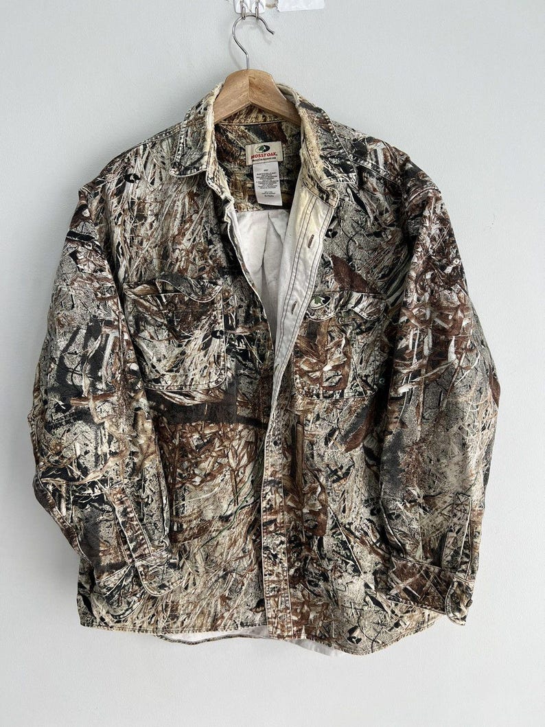 Vintage Real Tree Camo Button Up shirt mossy oak image 1