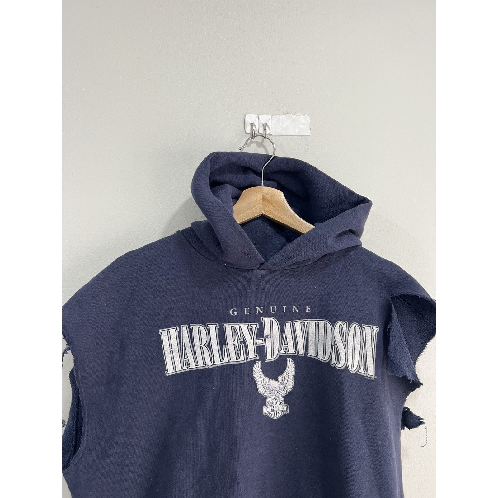 Harley davidson sleeveless hoodie best sale