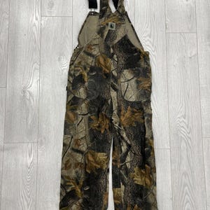 Vintage Camo Real Tree Overalls Mossy Oaks pants 36x34 image 2