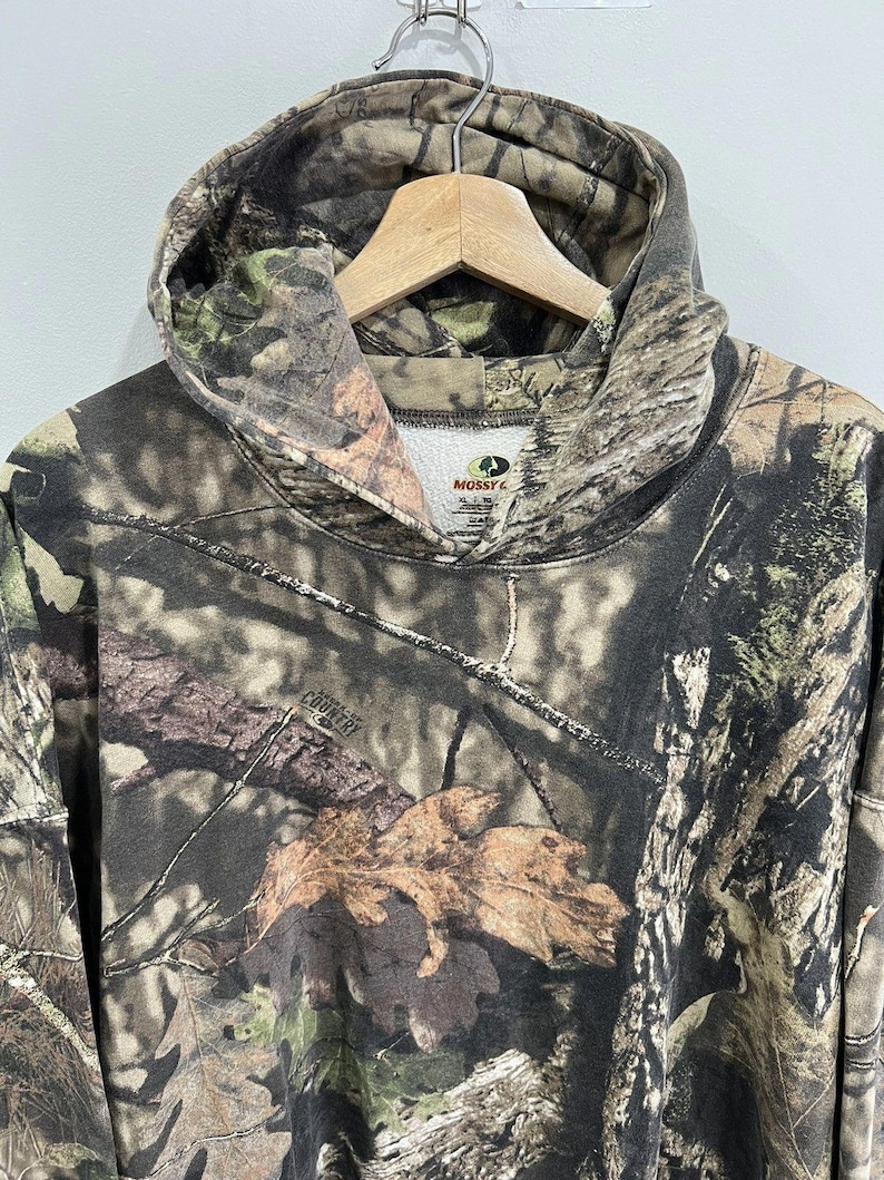 Vintage Camo Real Tree Mossy Oak hoodietrui afbeelding 2