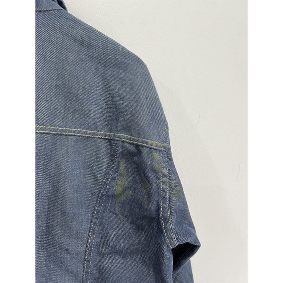 Vtg 70s JC Penney Denim Paint Splattered jacket r… - image 7