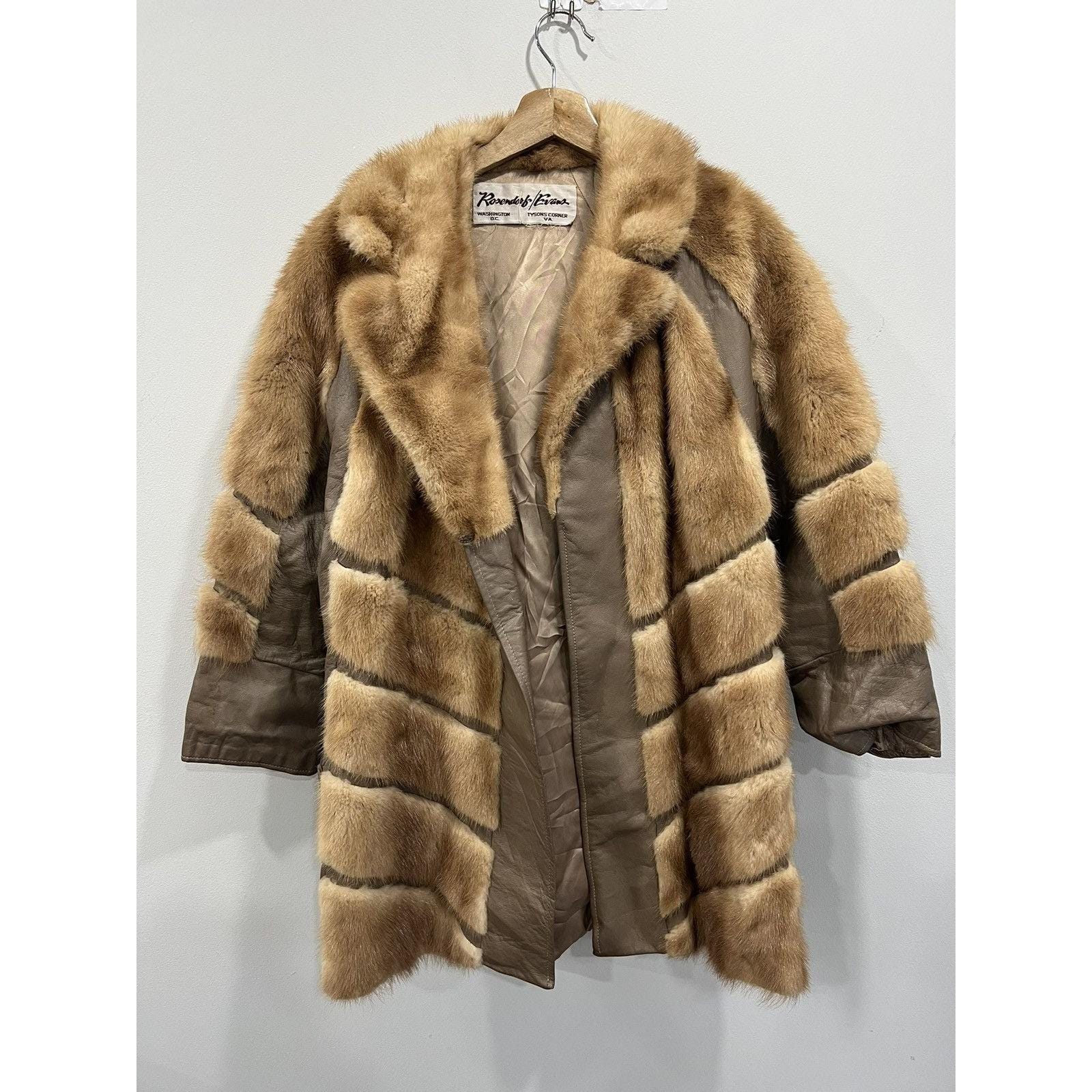 Vintage Womens Fur Coat Jacket evans