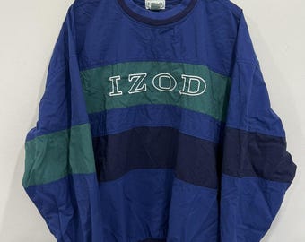 Vintage Izod Spellout Pullover Windjacke Lacoste