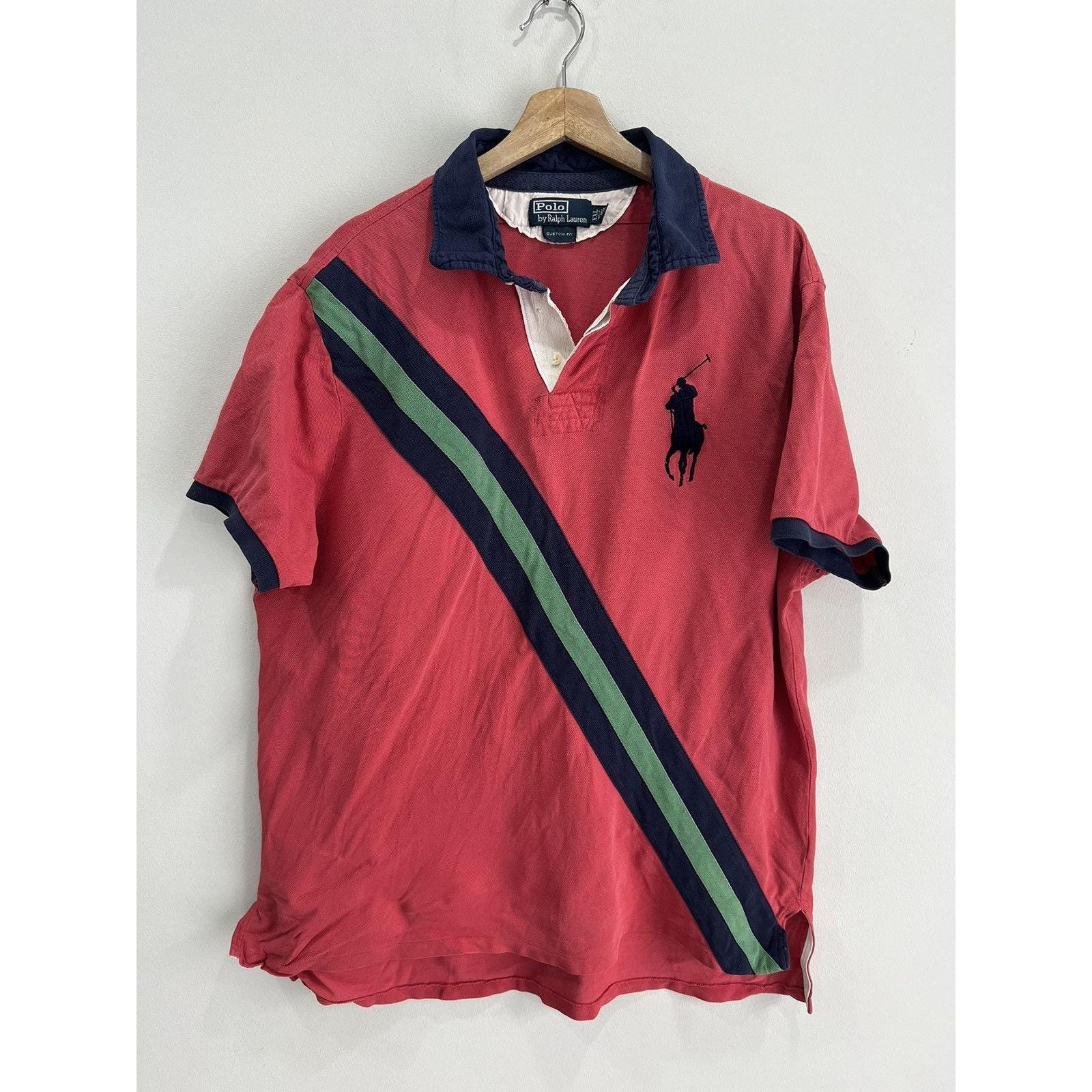 Vintage Ralph Lauren Polo Shirt Pony Xxl Salmon - Etsy