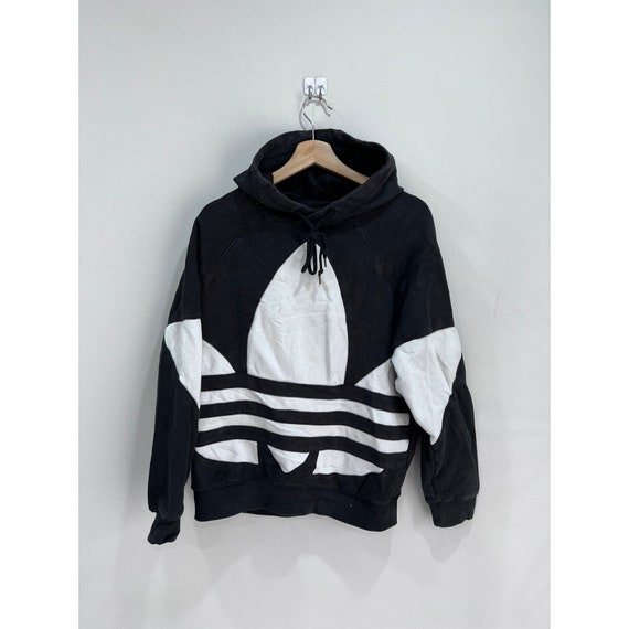 adidas originals big trefoil pullover hoodie