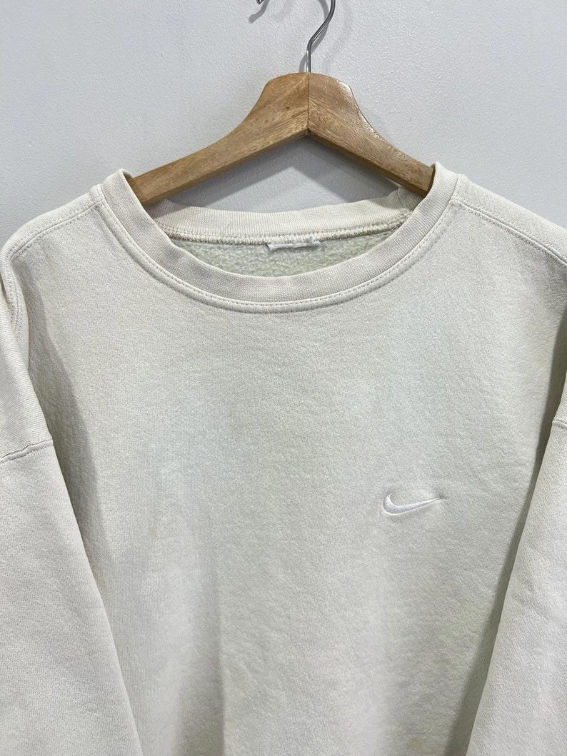 Sudadera Nike vintage con estampado de cuadros Swoosh imagen 2