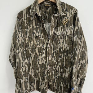 Vintage Camo Button Up shirt real tree mossy oaks image 1