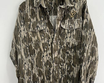 Vintage Camo Button Up shirt real tree mossy oaks