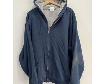Vintage Sun Faded Thermal Lined Hoodie Sweater Zip Up - Etsy