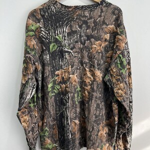 Vintage Real Tree Camo Longsleeve Shirt mossy oaks crewneck image 3