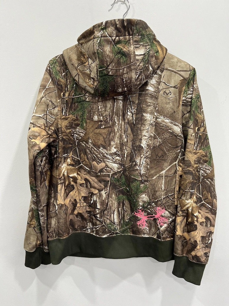 Womens Vintage Camo Real Tree mossy oaks hoodie under armour image 2