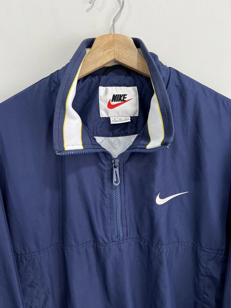 Vintate 90s Nike Pullover jacket swoosh check image 4