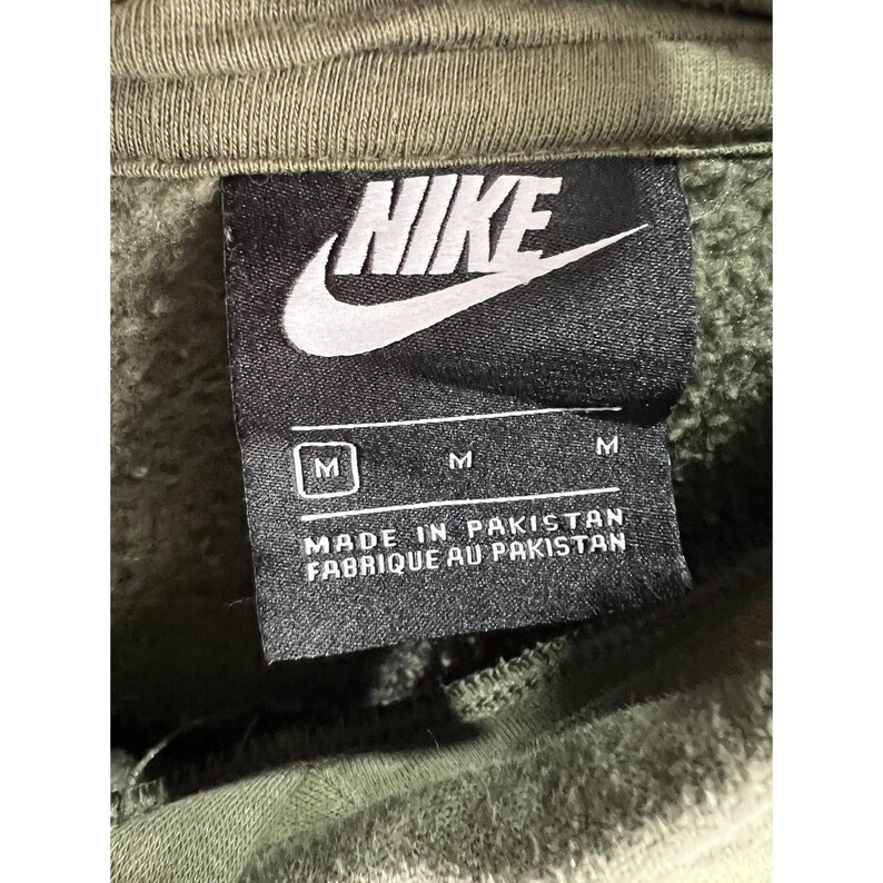 Vintage Nike Olive Hoodie Sweater Swoosh Check - Etsy