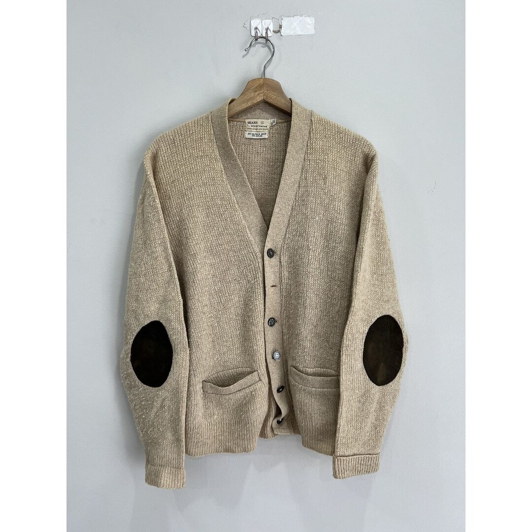 Vintage 60s Sears Roebuck Alpaca Cardigan Knit Sweater - Etsy