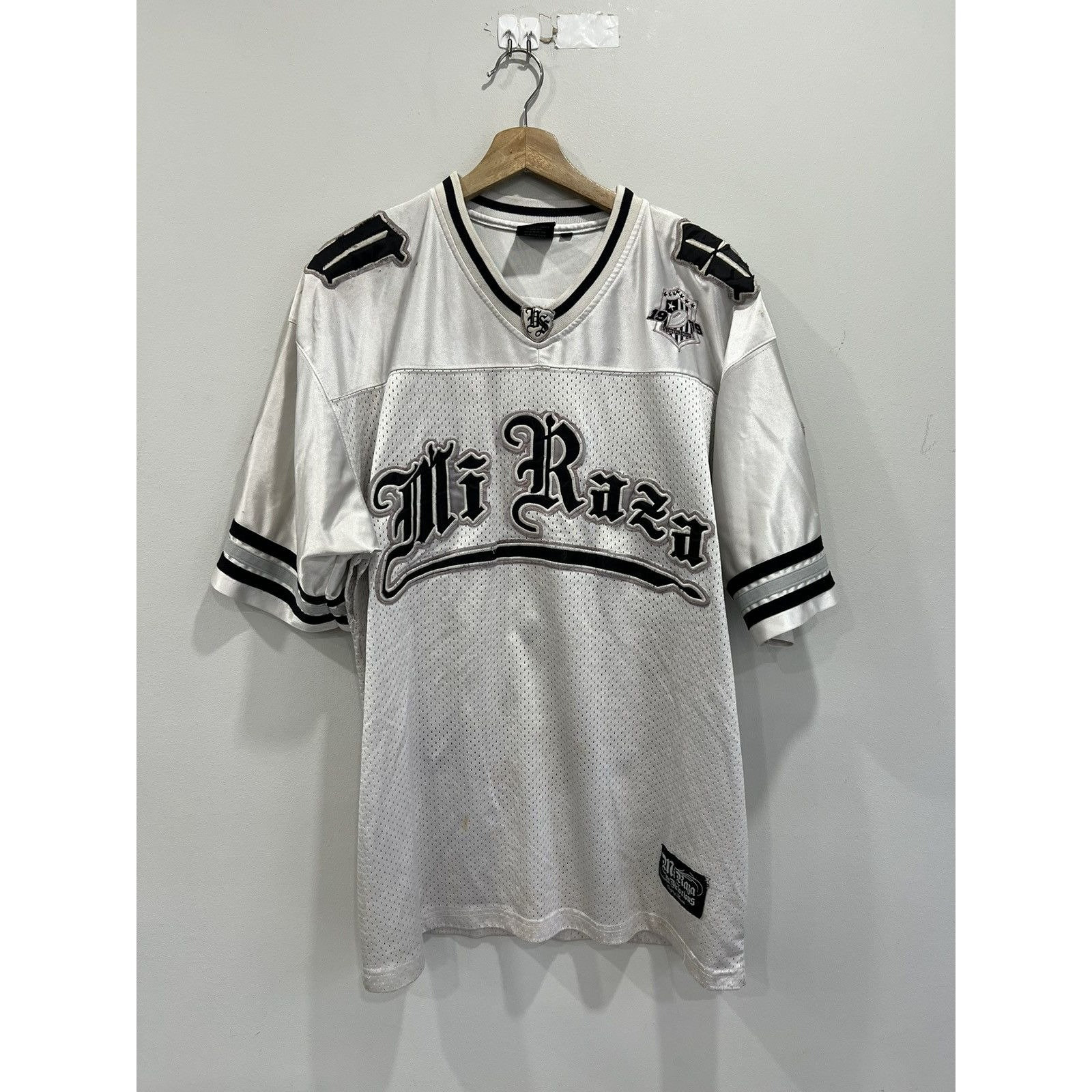 Vintage Mi Raza Football Style Jersey Y2K Religious Praying - Etsy
