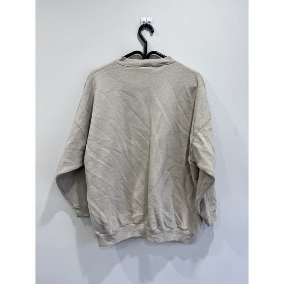 Vintage 90s Blank Sweater sweatshirt beige 3xl - image 3