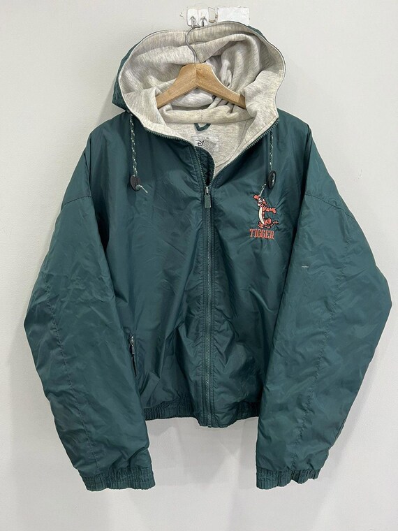 Vintage Disney Tigger Winnie The Pooh Hooded Jack… - image 1