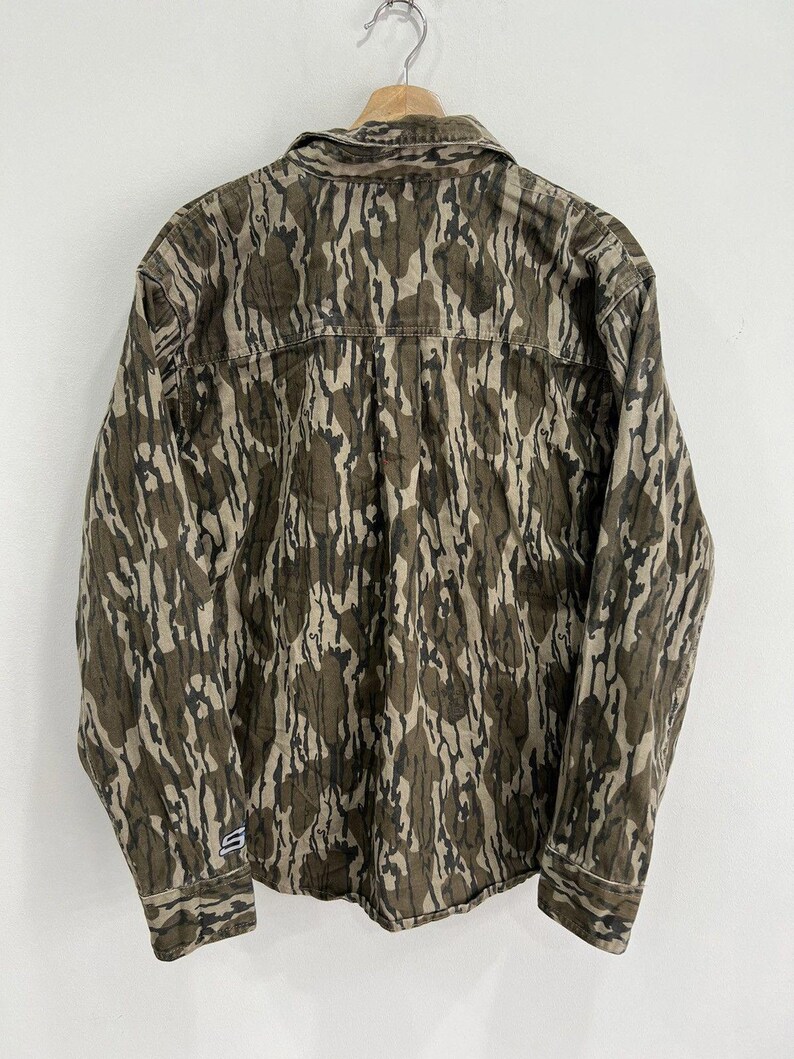 Vintage Camo Button Up shirt real tree mossy oaks image 2