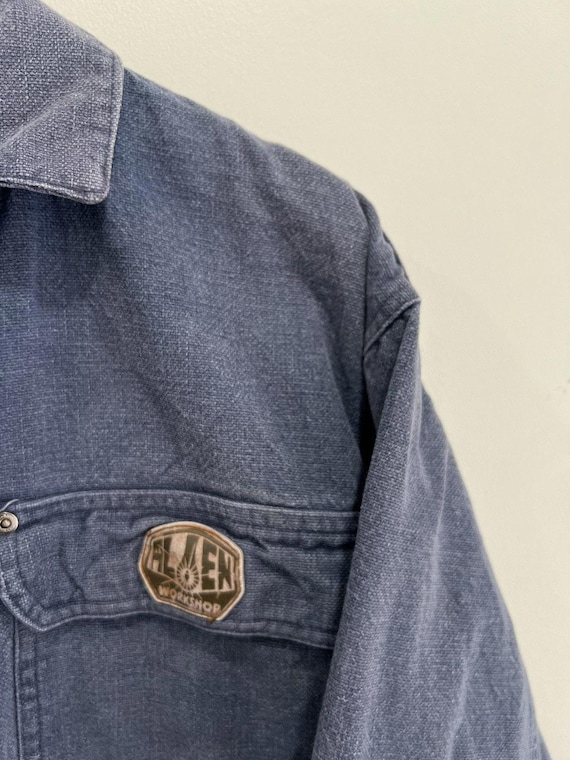 Vintage Alien Workshop Denim Jacket Workwear Shir… - image 7