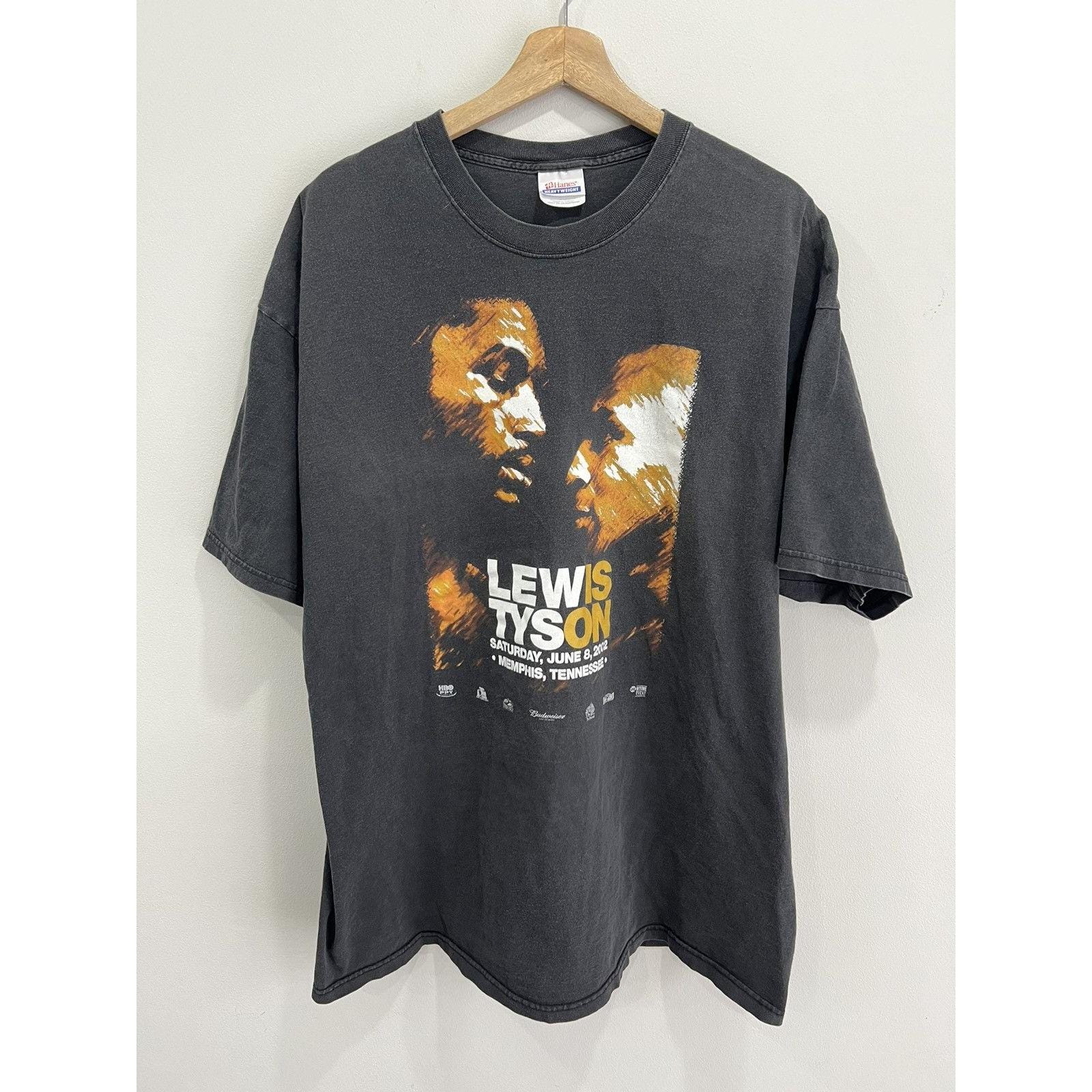 Vintage 2002 Lewis Tyson Boxing Match Tee Shirt Fight Xxl - Etsy