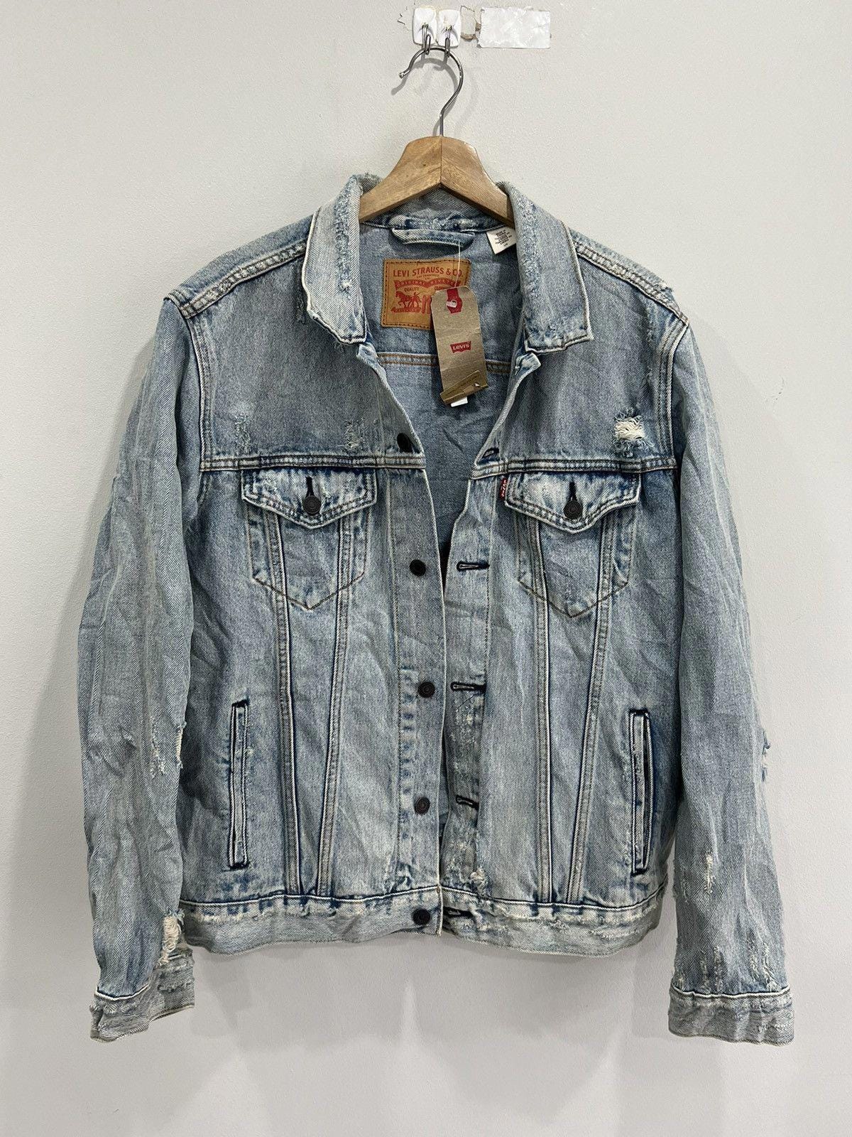 Vintage Levis Denim Jean Jacket Distressed Y2k - Etsy