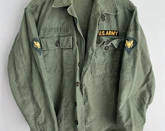 True Vintage Military USMC 70's OG-107 Fatigue Button up Shirt