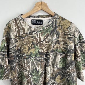 Vintage Camo Real Tree tee shirt mossy oak xxl image 4