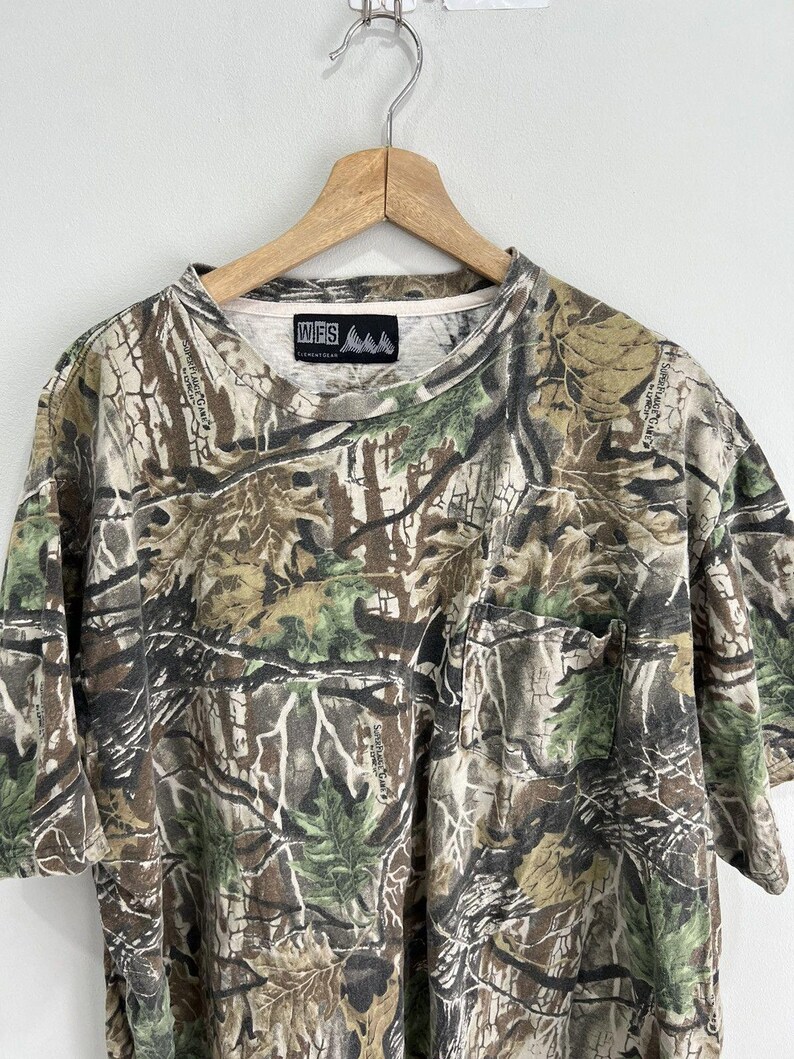 Vintage Camo Real Tree tee shirt mossy oak xxl image 4